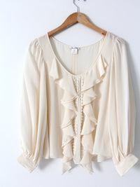 Oscar de la Renta silk blouse