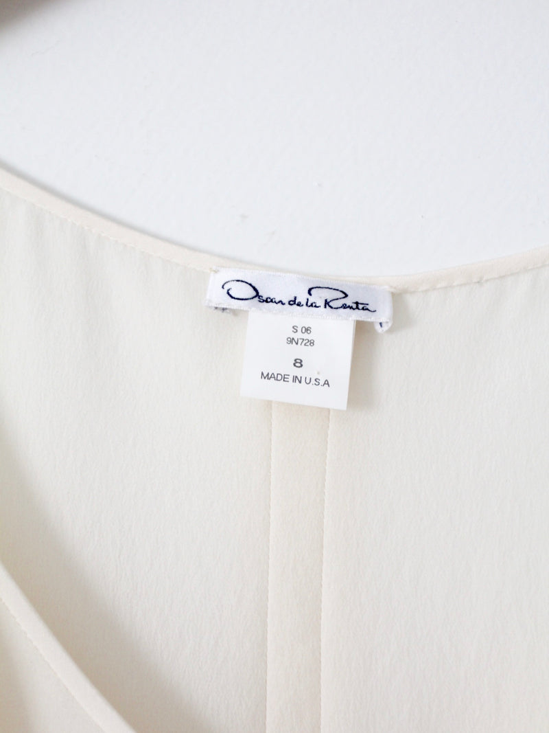 Oscar de la Renta silk blouse
