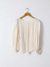 Oscar de la Renta silk blouse