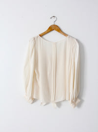 Oscar de la Renta silk blouse