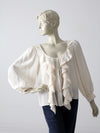 Oscar de la Renta silk blouse