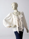 Oscar de la Renta silk blouse