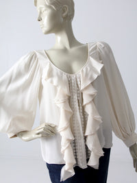 Oscar de la Renta silk blouse