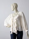 Oscar de la Renta silk blouse