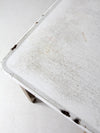 antique enamel top table with ironing board