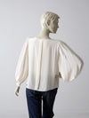 Oscar de la Renta silk blouse