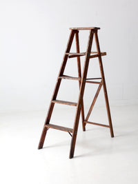 vintage painter's wooden ladder