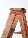 vintage painter's wooden ladder