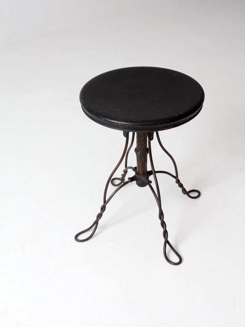 antique Victorian swivel seat stool