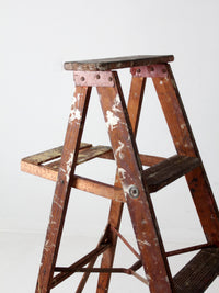 vintage painter's wooden ladder