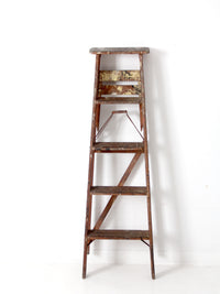 vintage painter's wooden ladder