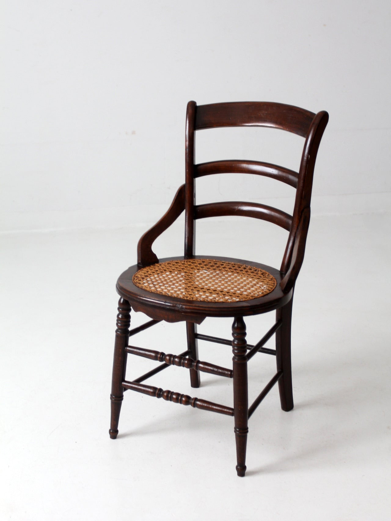 antique Victorian Cane Seat Chair