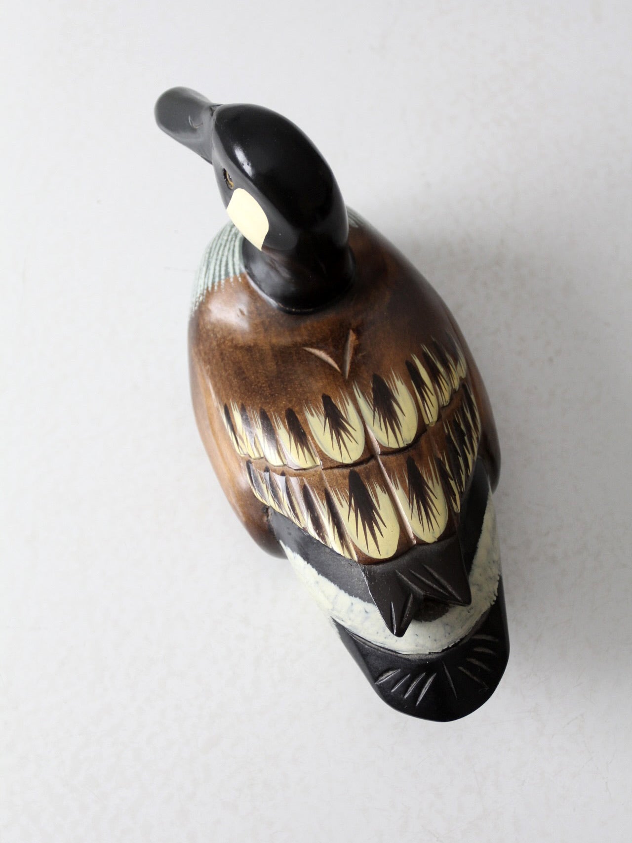 vintage hand painted duck decoy – 86 Vintage