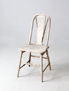 antique painted brace-back Windsor side chair