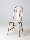 antique painted brace-back Windsor side chair