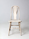 antique painted brace-back Windsor side chair