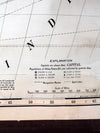 vintage 1939 pull down map of Africa by George F Cram