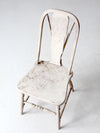 antique painted brace-back Windsor side chair