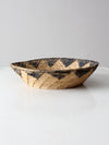 vintage woven seagrass basket bowl