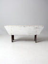antique white farmhouse bench