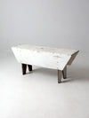 antique white farmhouse bench