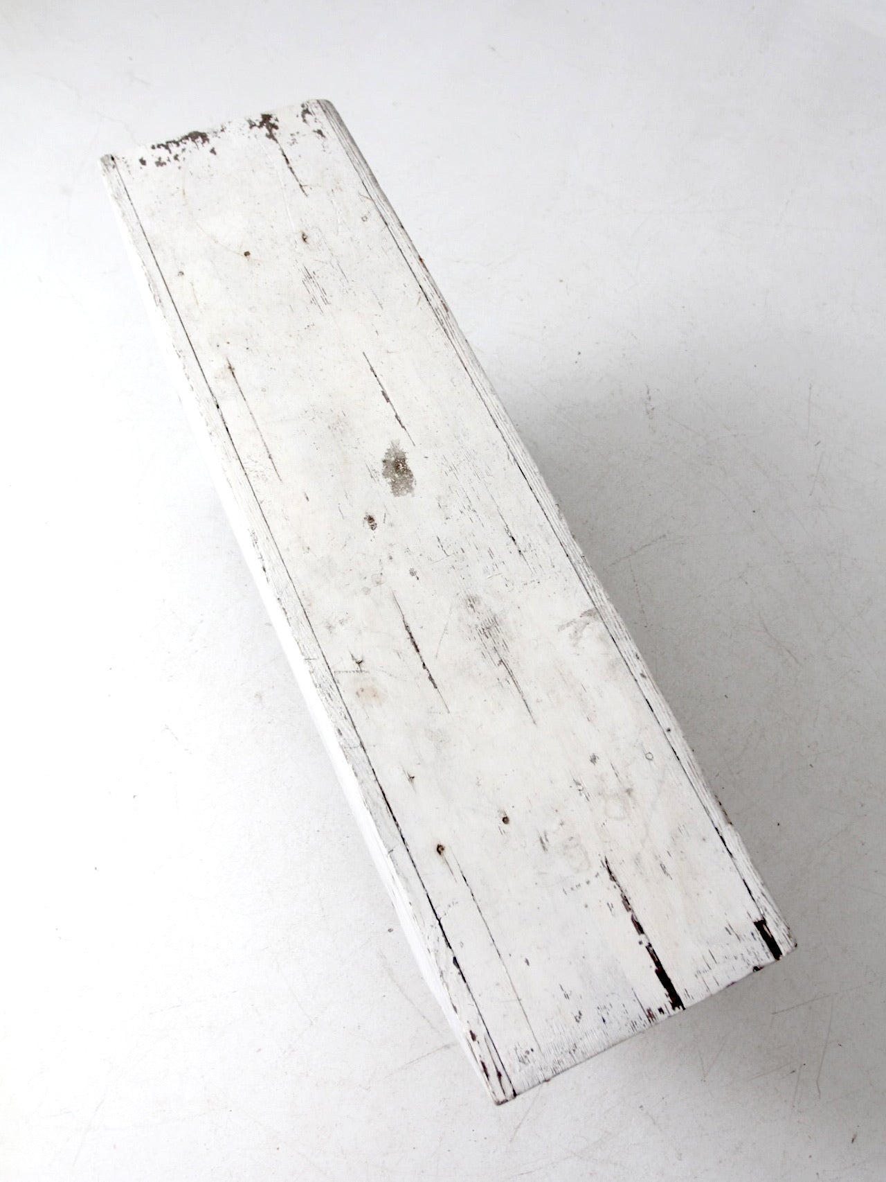 antique white farmhouse bench