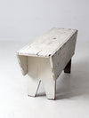 antique white farmhouse bench