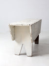antique white farmhouse bench