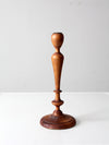 antique Parsons wooden candlestick holder
