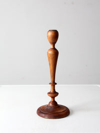 antique Parsons wooden candlestick holder
