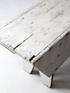 antique white farmhouse bench