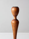 antique Parsons wooden candlestick holder