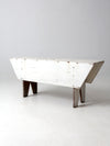 antique white farmhouse bench