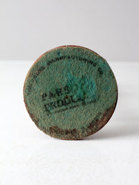 antique Parsons wooden candlestick holder
