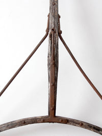 antique horse drawn wagon shaft thill