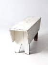 antique white farmhouse bench