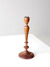 antique Parsons wooden candlestick holder