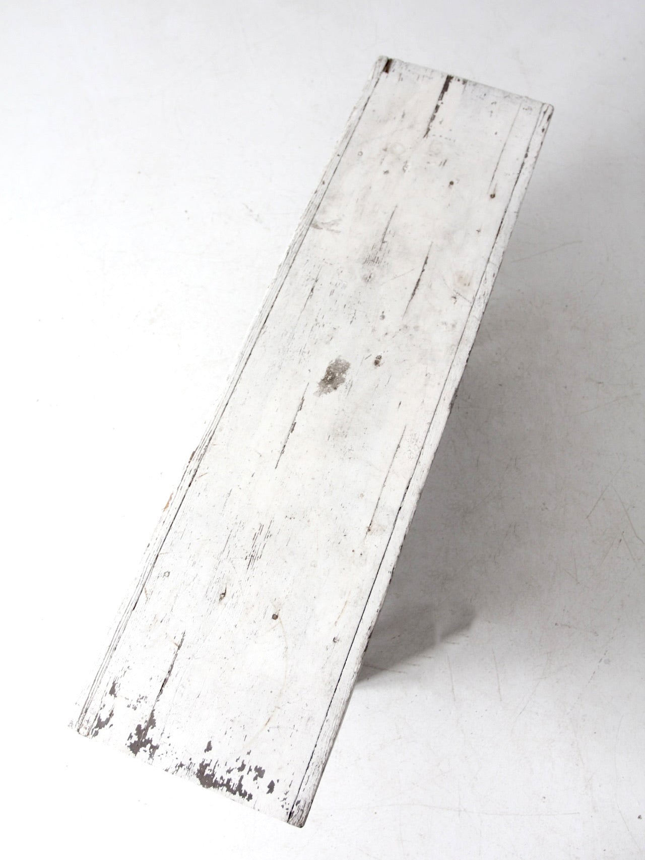 antique white farmhouse bench