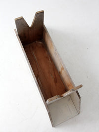 antique white farmhouse bench