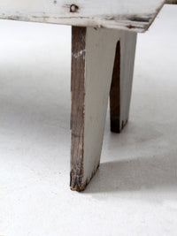 antique white farmhouse bench