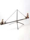 vintage hand-built seesaw