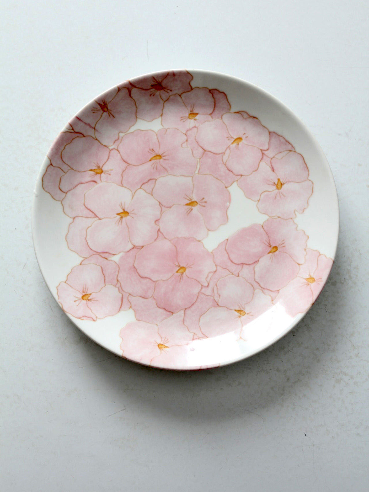 mid-century Italian Ernestine Salerno floral plate