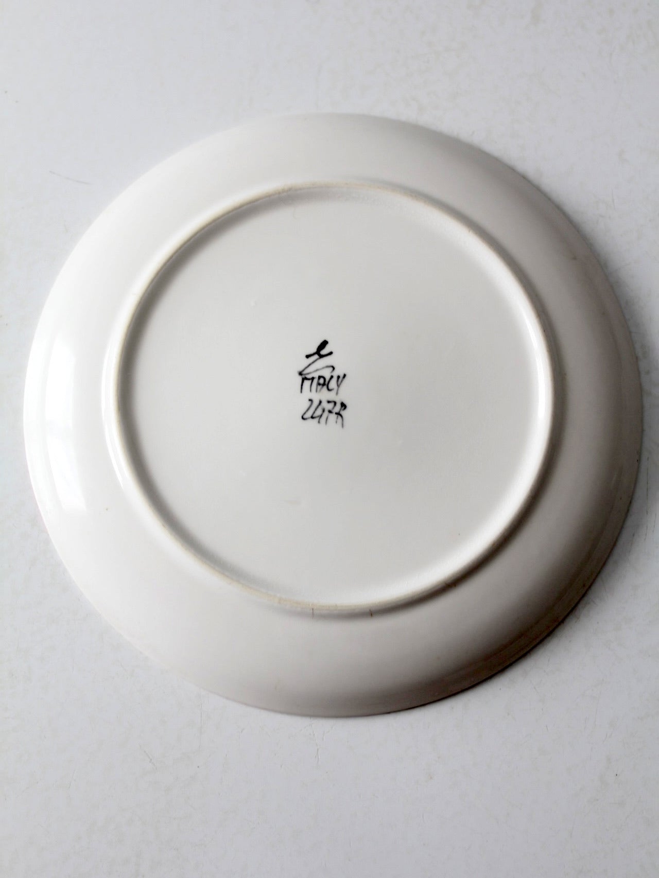 mid-century Italian Ernestine Salerno floral plate – 86 Vintage