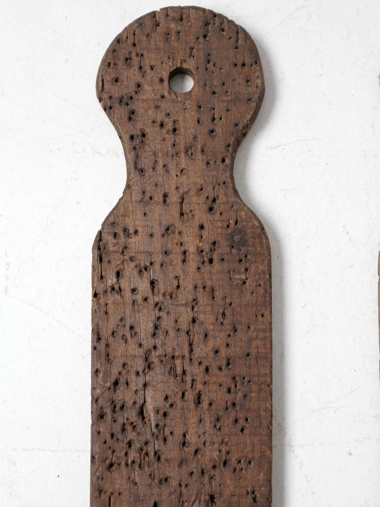 pair of antique wooden yarn swift brackets