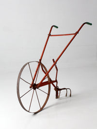 antique 1930s wheel hoe garden cultivator