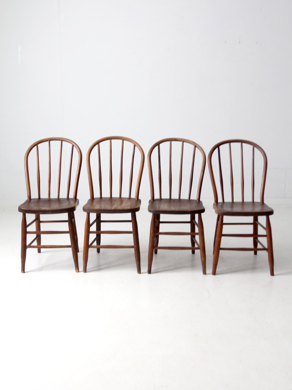 antique spindle back farmhouse chairs set of 4