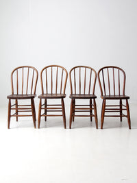 antique spindle back farmhouse chairs set of 4