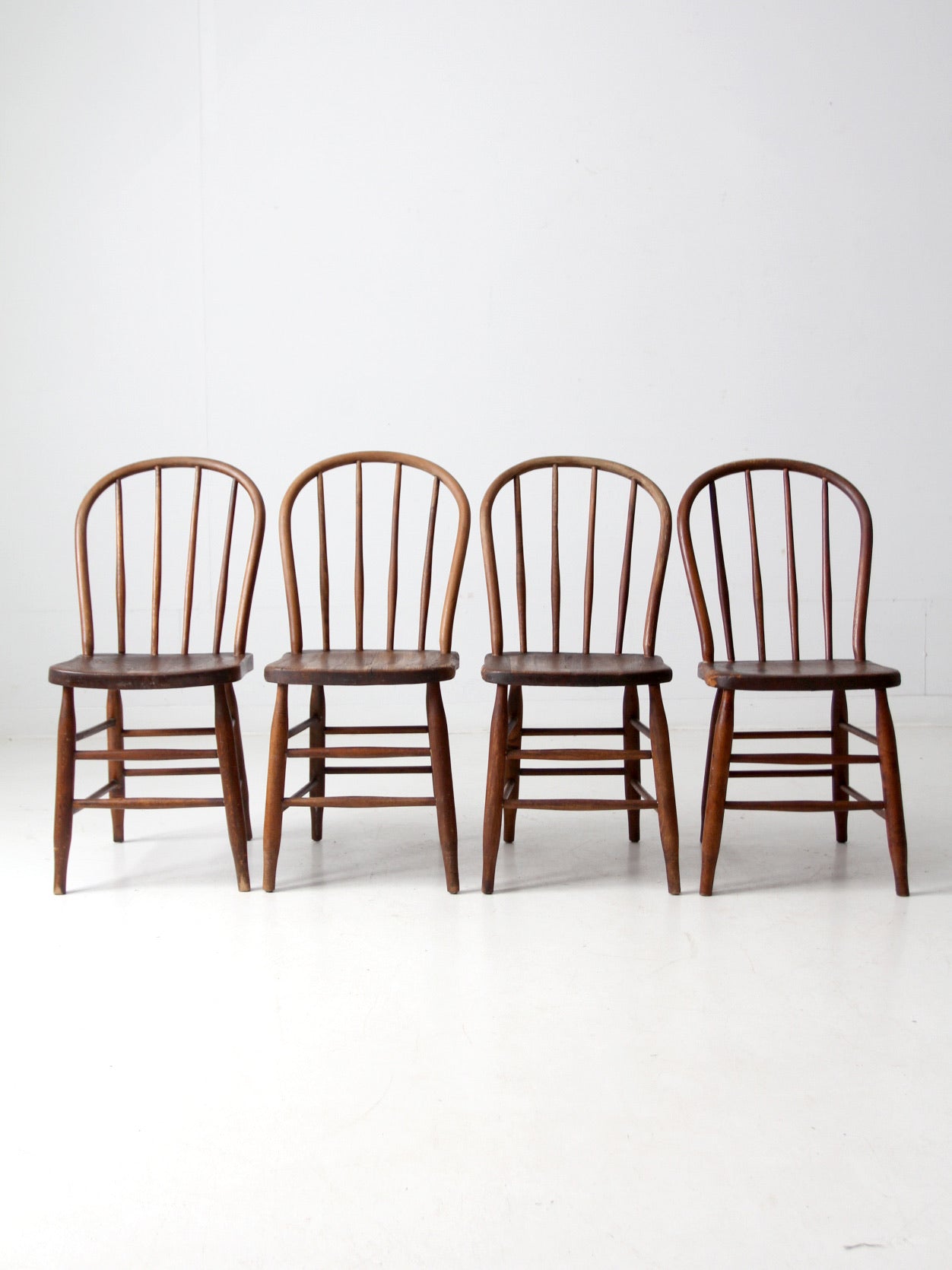 antique spindle back farmhouse chairs set of 4