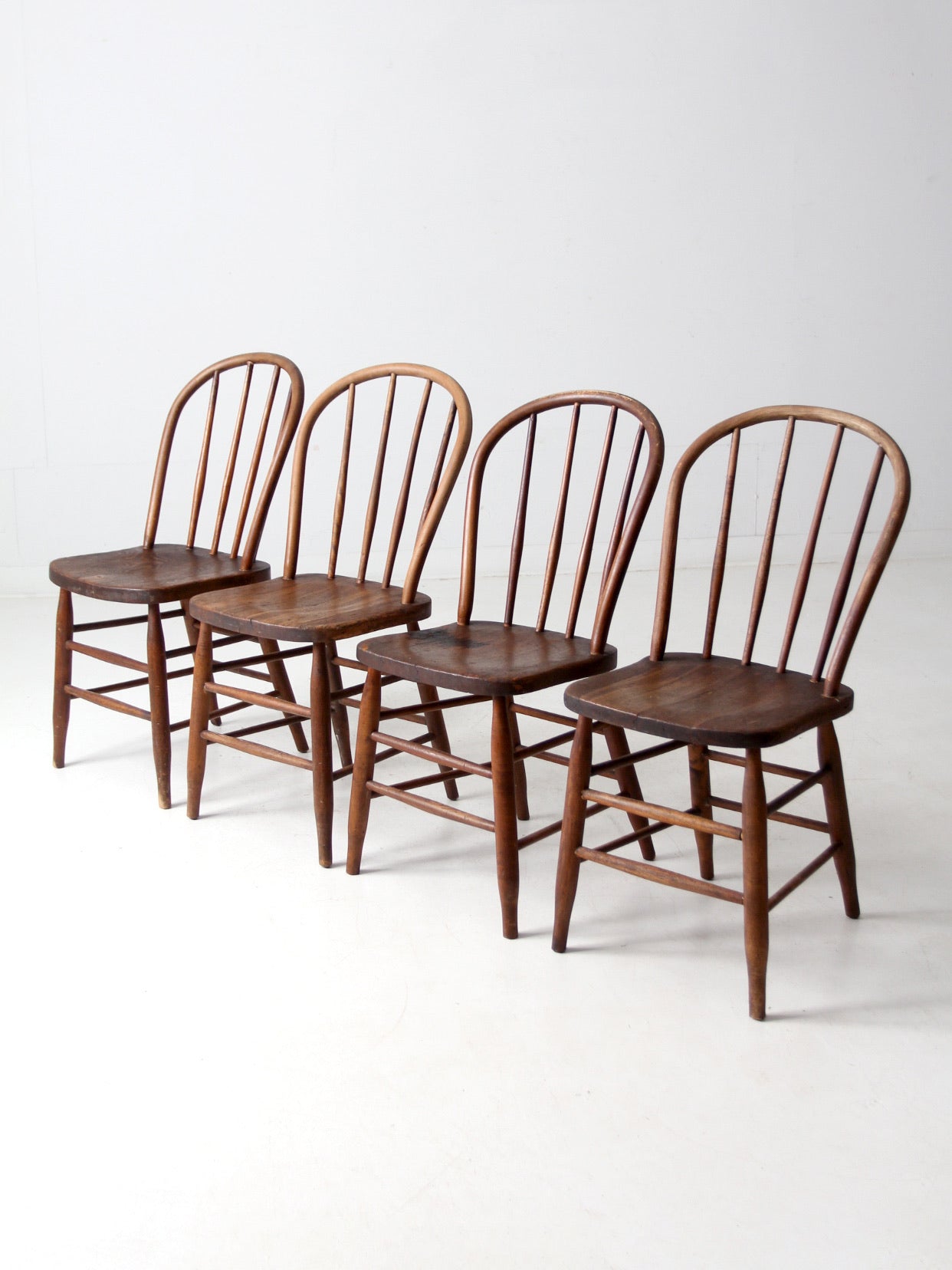 antique spindle back farmhouse chairs set of 4