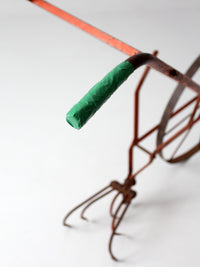 antique 1930s wheel hoe garden cultivator